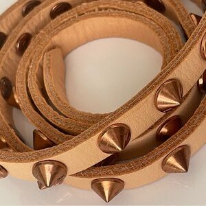 Animale Tan Studded Belt